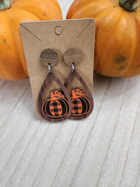 Halloween Wooden Earrings