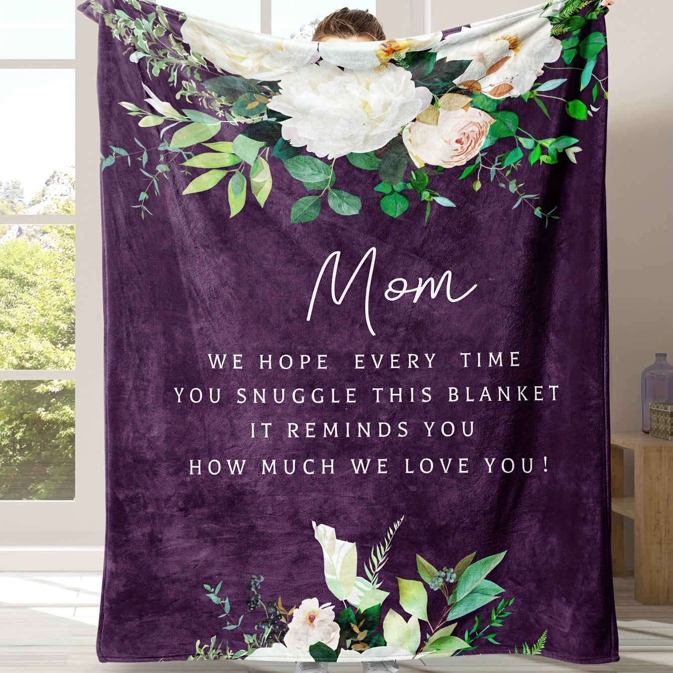 Mom Flower Blanket  Mother's Day/ Birthday