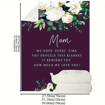 Mom Flower Blanket  Mother's Day/ Birthday