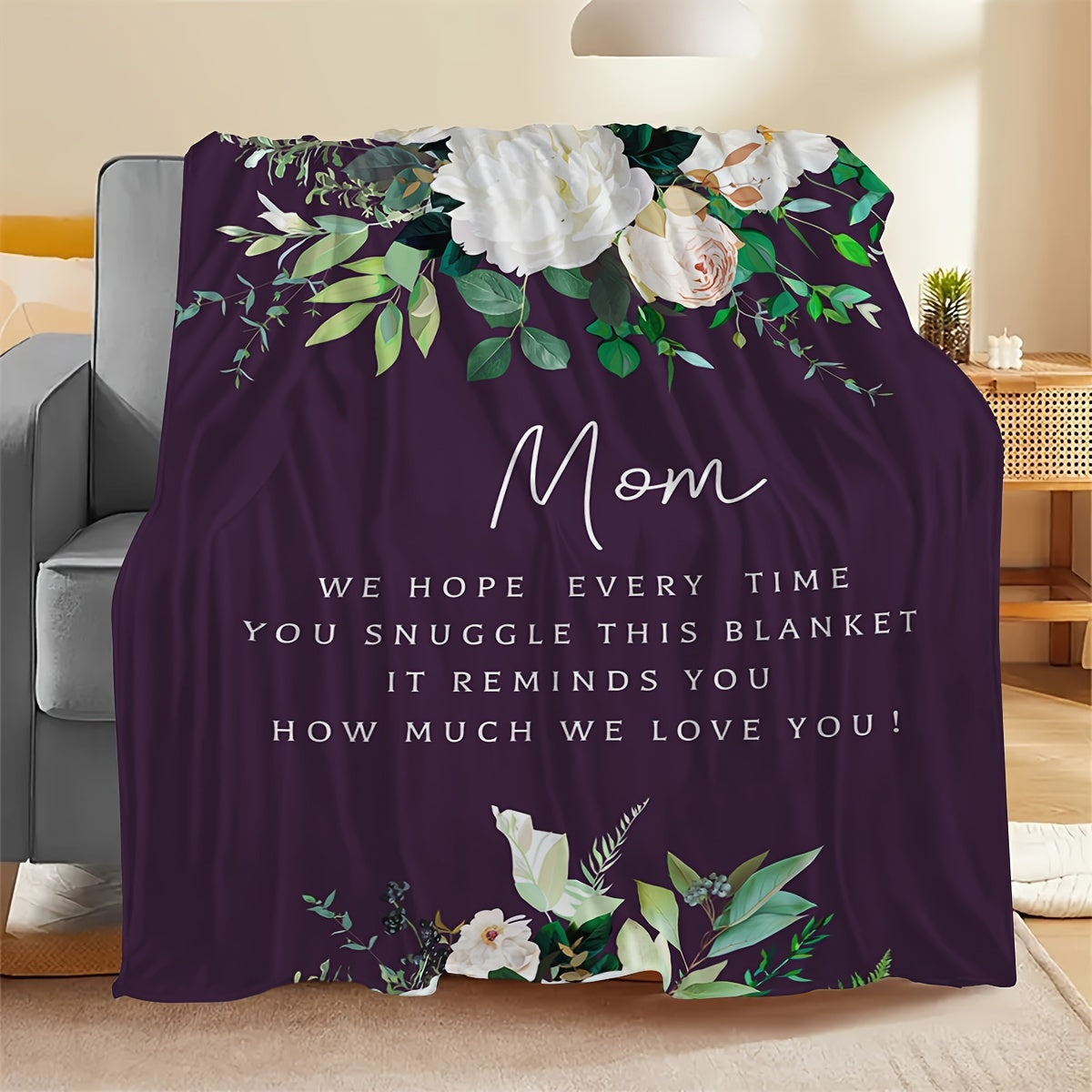 Mom Flower Blanket  Mother's Day/ Birthday