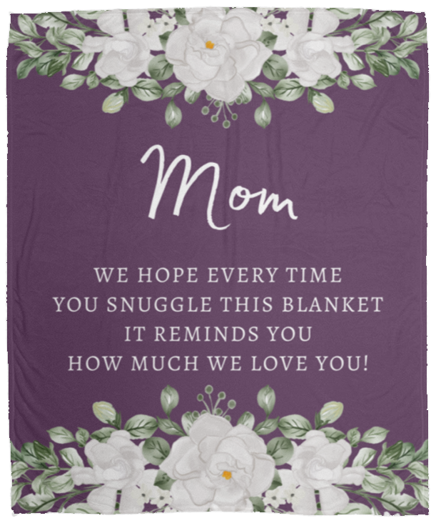 Mom Flower Blanket  Mother's Day/ Birthday