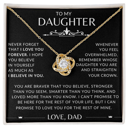 To My Daughter Love Dad Never Forget