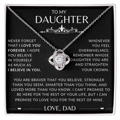 To My Daughter Love Dad Never Forget