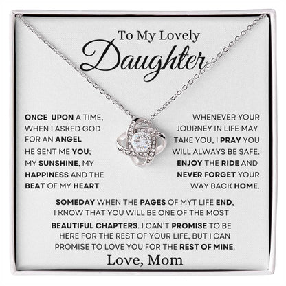 To My Lovely Daughter Love Mom