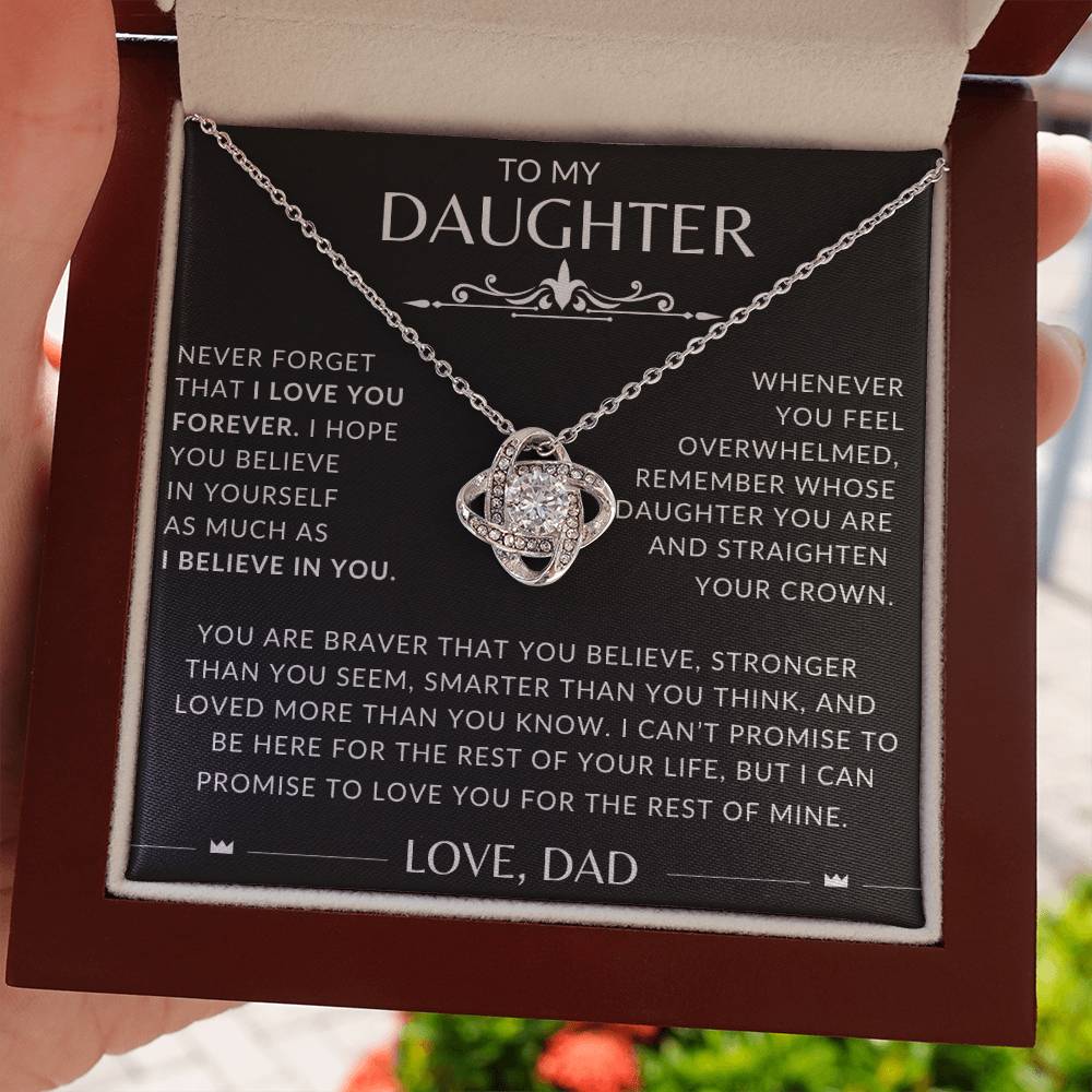 To My Daughter Love Dad Never Forget