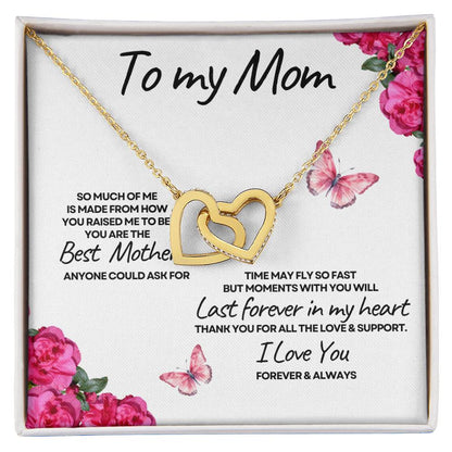 To My Mom (Locking Hearts) white card