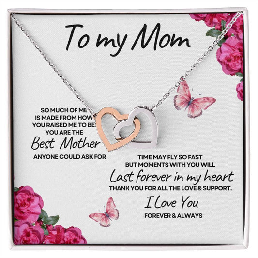 To My Mom (Locking Hearts) white card