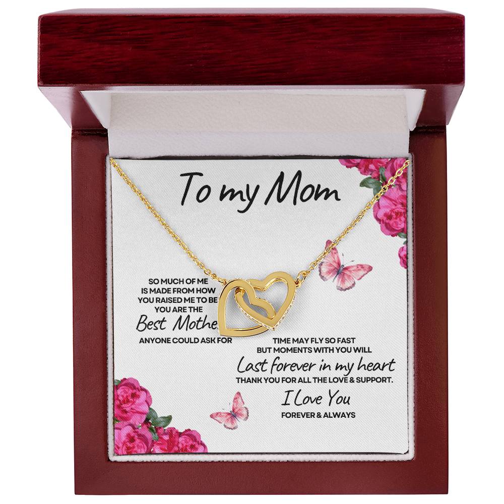 To My Mom (Locking Hearts) white card