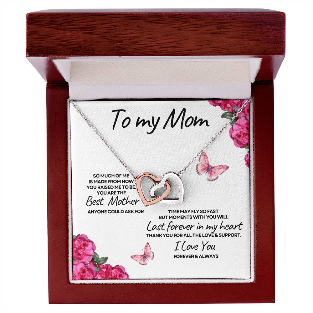 To My Mom (Locking Hearts) white card