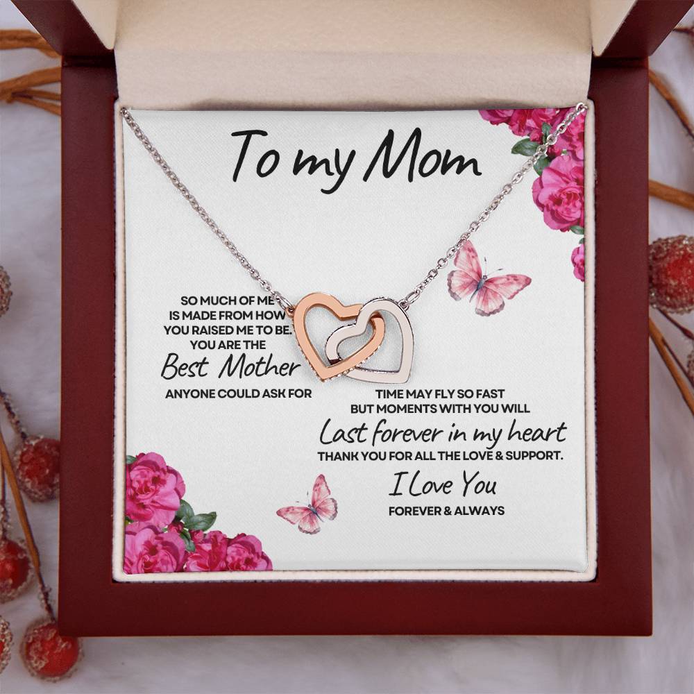 To My Mom (Locking Hearts) white card