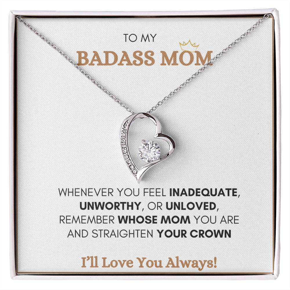 To My Bad Ass Mom (white message card)