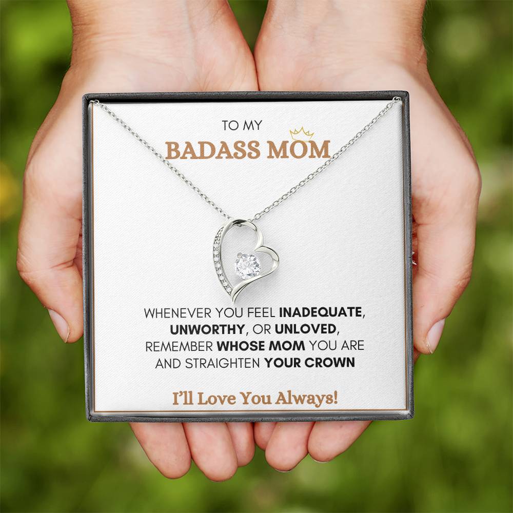 To My Bad Ass Mom (white message card)