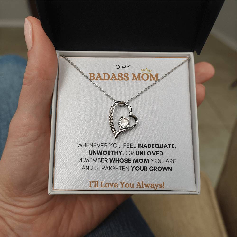 To My Bad Ass Mom (white message card)