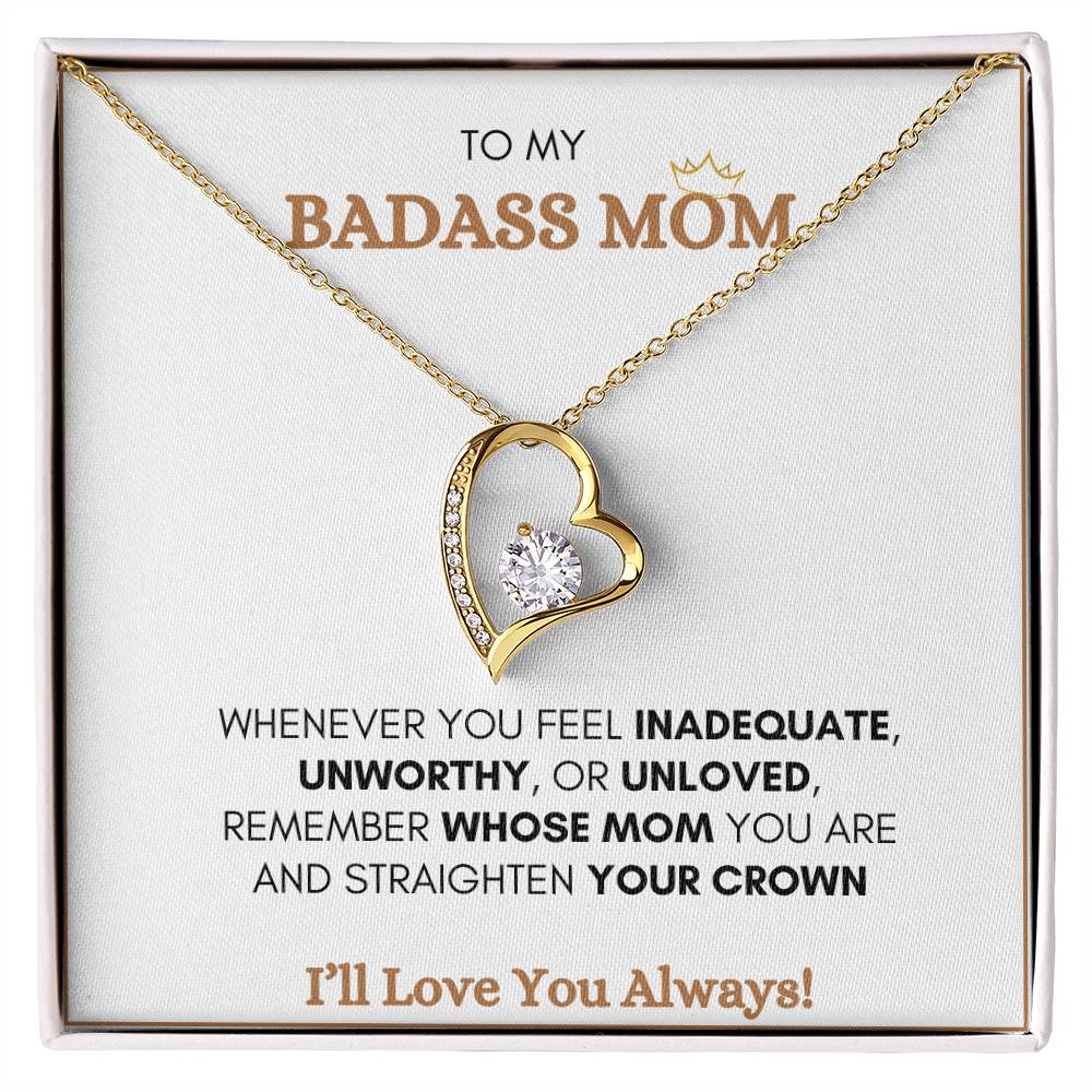 To My Bad Ass Mom (white message card)